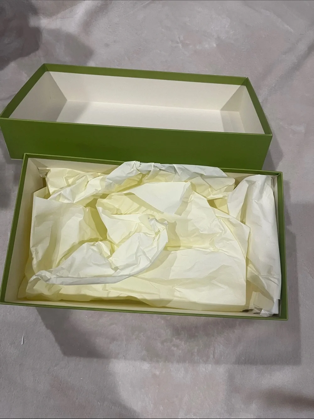 Marni Two-Tone Branded Box in Cream, Olive & Dusted Rose